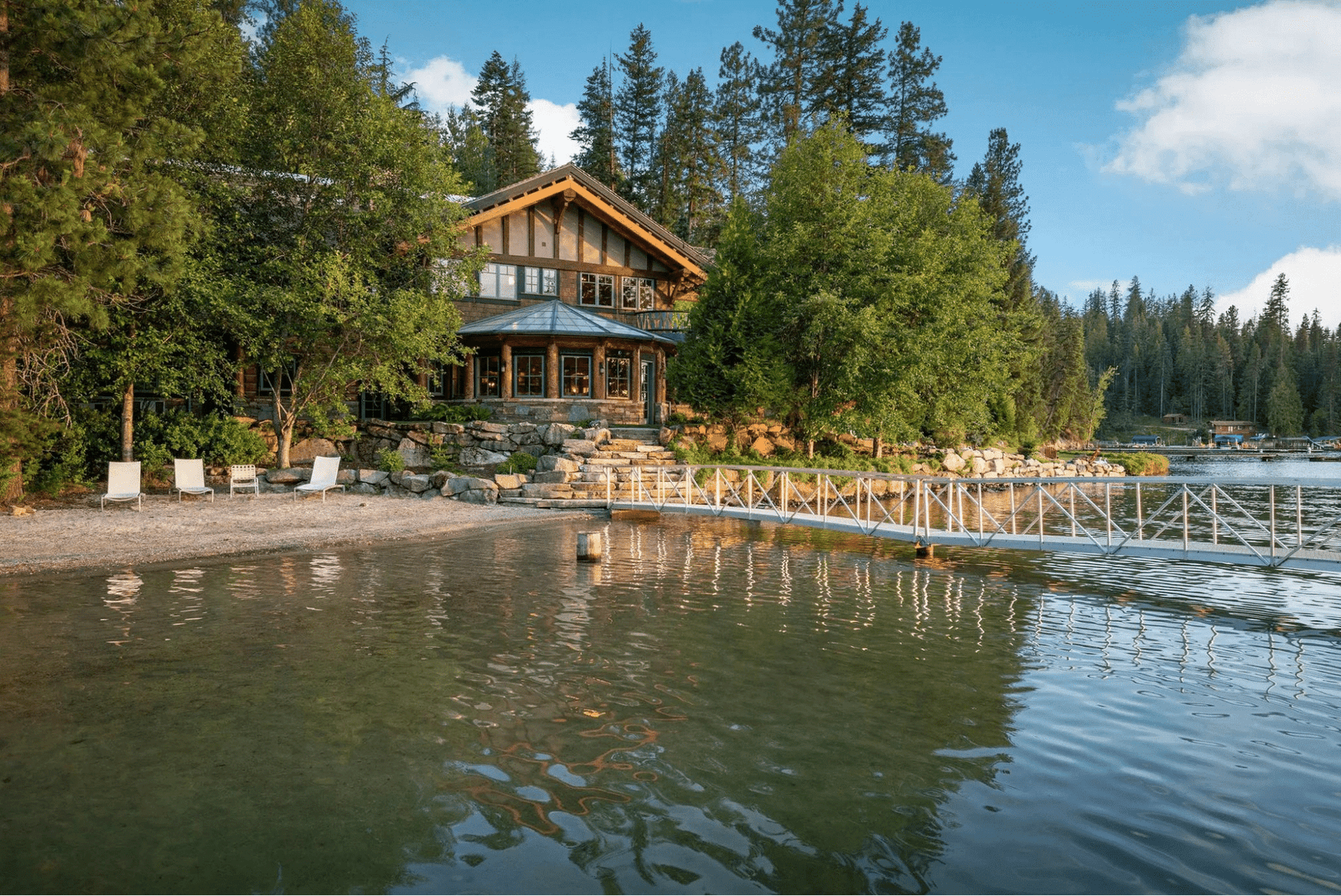 Beachfront with a 3 bay dock