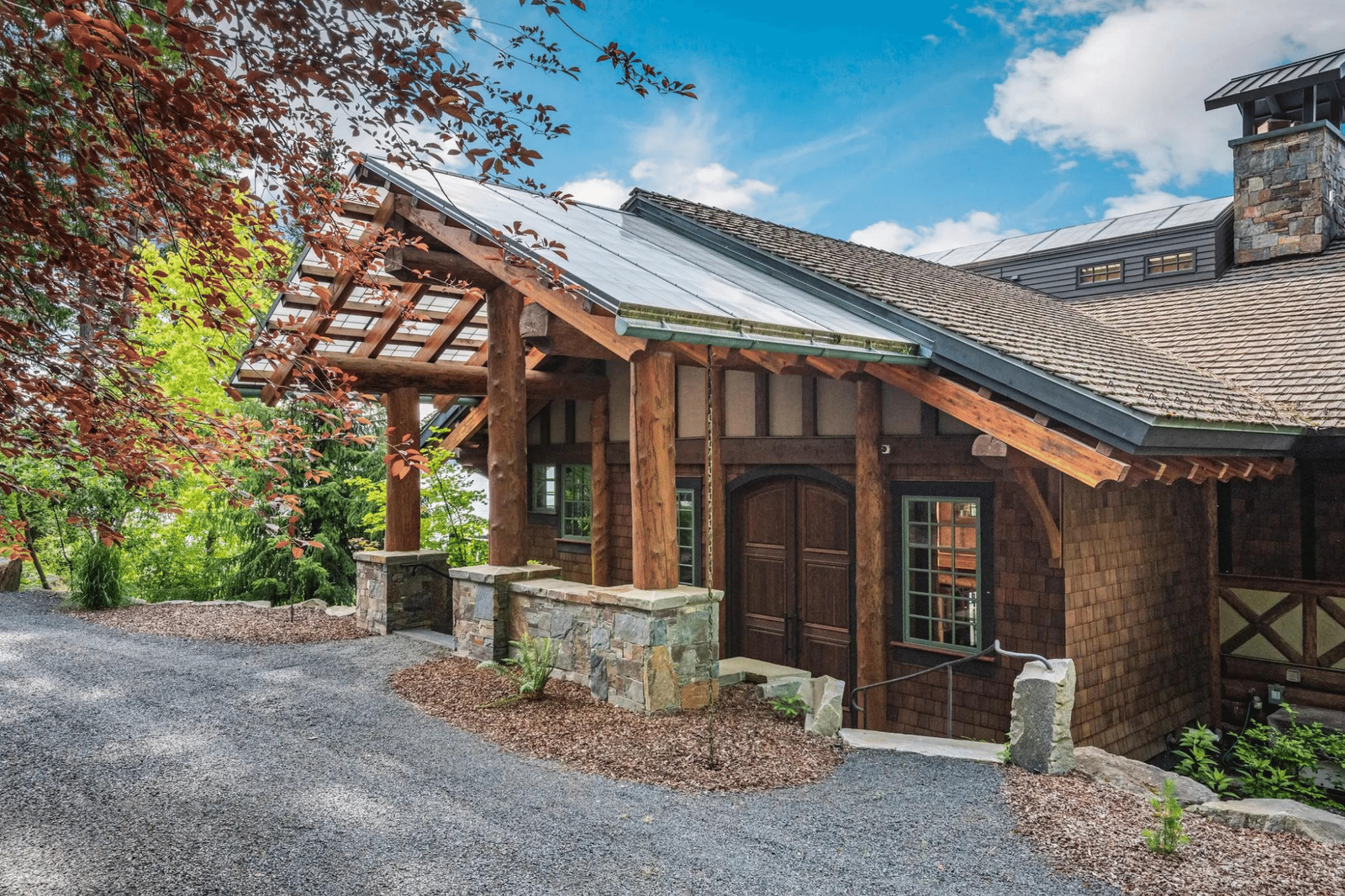 Driveway and entrance