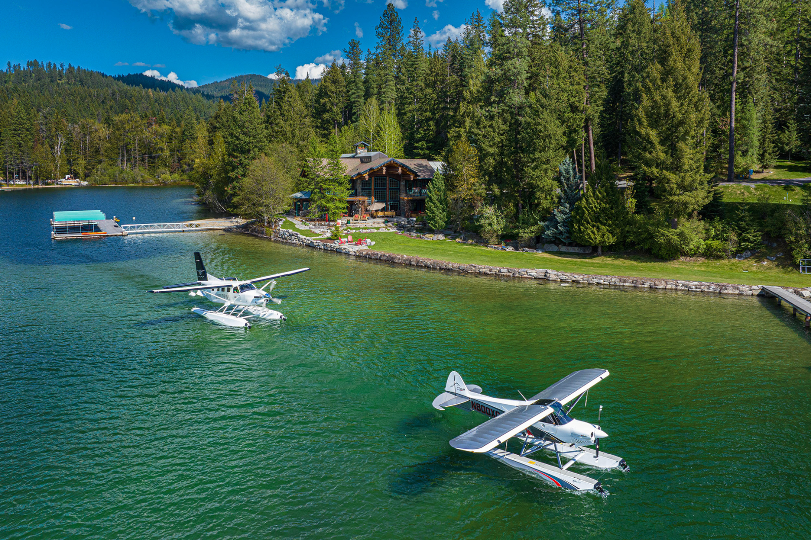 Seaplanes on Hayden Lake